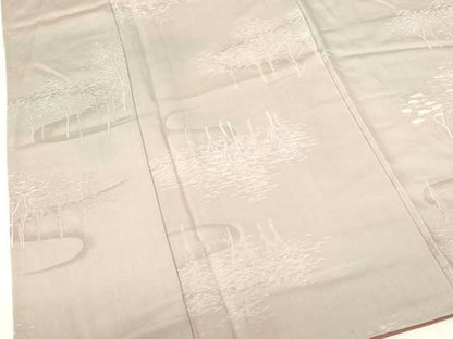 平和屋着物▼上質な小紋　風景文　暈し染め　正絹　逸品　DABF3214op