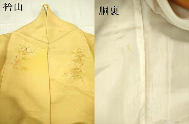平和屋着物▼上質な小紋　地紋起こし　風景文　暈し染め　正絹　逸品　DABF3225op