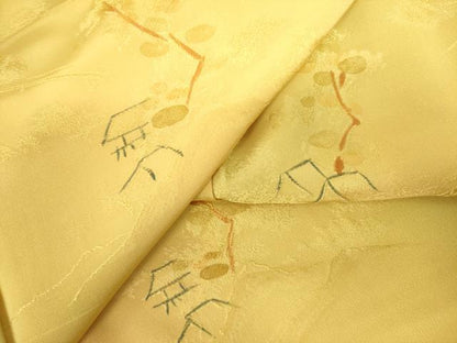 平和屋着物▼上質な小紋　地紋起こし　風景文　暈し染め　正絹　逸品　DABF3225op