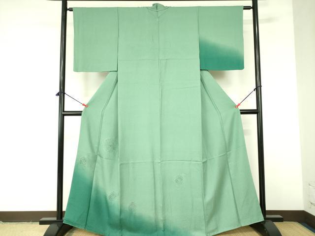 平和屋着物▼中国三大刺繍 スワトウ刺繍 汕頭刺繍 総刺繍 訪問着 亀甲花文 暈し染め 正絹 逸品 DABF3252op