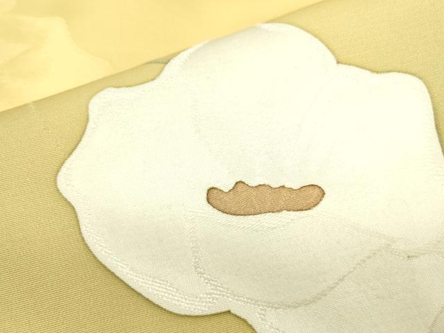 平和屋着物▼上質な小紋 地紋起こし 草花 正絹 逸品 DABF3256op