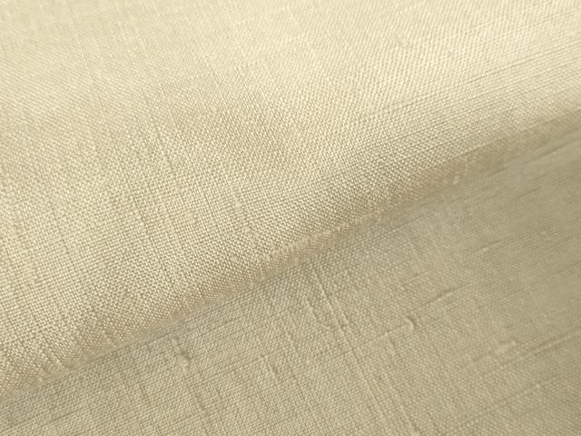 平和屋着物▽結城紬　単衣　練色　正絹　逸品　DABF3281op