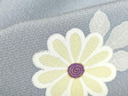 平和屋着物▽上質な小紋　単衣　舞桜　金彩　正絹　逸品　DABF3286op