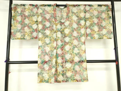平和屋着物▽道行コート　スリーシーズン　春夏秋　塵除け　舞花　ロング丈　DABF3291op