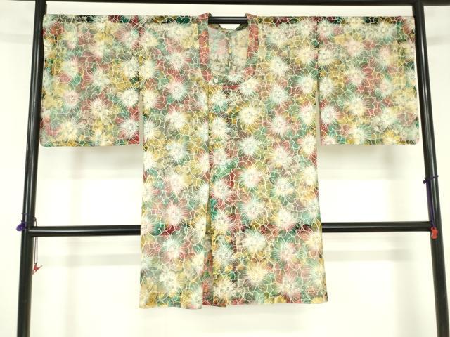 平和屋着物▽道行コート　スリーシーズン　春夏秋　塵除け　舞花　ロング丈　DABF3291op