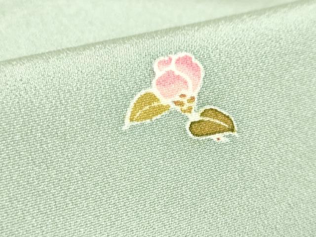 平和屋着物▽上質な小紋　単衣　舞花　正絹　逸品　DABF3294op