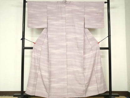 平和屋着物▽上質な小紋　単衣　霞文　暈し染め　正絹　逸品　DABF3315op