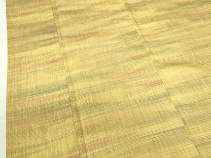 平和屋着物▽上質な紬　単衣　霞文　正絹　逸品　DABF3320op