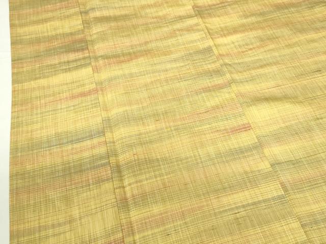 平和屋着物▽上質な紬　単衣　霞文　正絹　逸品　DABF3320op