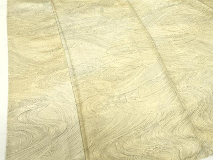 平和屋着物▽上質な小紋　単衣　流水文　暈し染め　正絹　逸品　DABF3322op