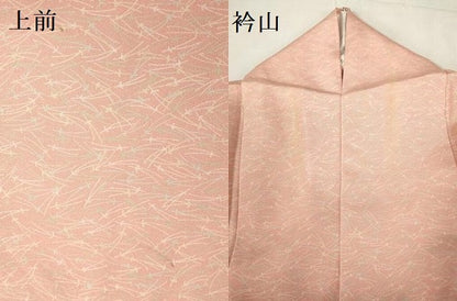 平和屋着物▽上質な小紋　単衣　松葉散らし　正絹　逸品　DABF3330op