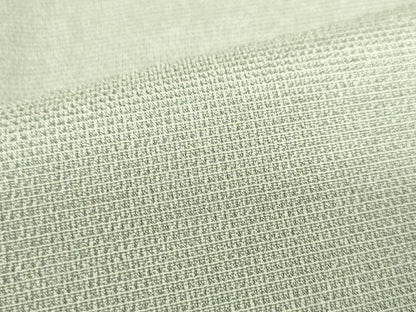 平和屋着物▽本塩沢　単衣　絣文様　柳鼠色　正絹　逸品　DABF3350op