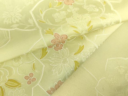 平和屋着物▼上質な小紋　地紋起こし　舞花　暈し染め　正絹　逸品　DABF3361op
