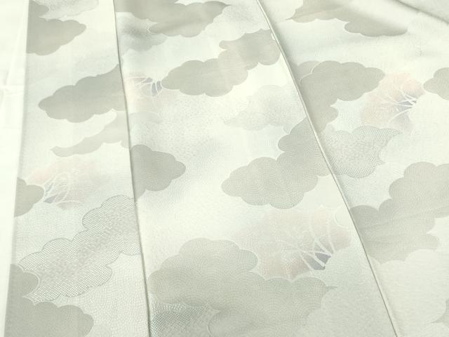 平和屋着物▼上質な小紋　雲文　正絹　逸品　DABF3372op