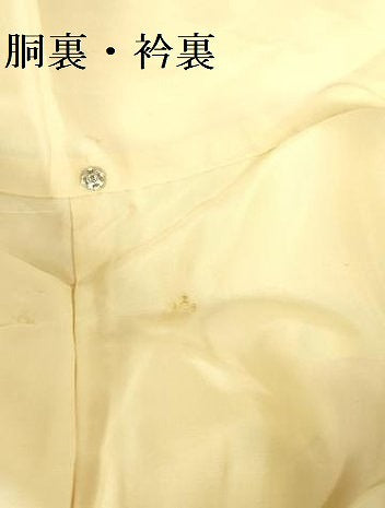 平和屋着物▼上質な小紋　手描き　草花　正絹　逸品　DABF3376op