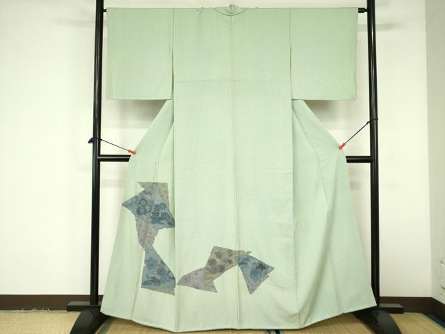 平和屋着物▼中国三大刺繍　スワトウ刺繍　汕頭刺繍　総刺繍　訪問着　鴛鴦花文　正絹　逸品　DABF3382op