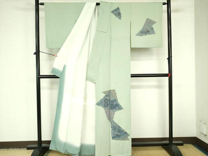 平和屋着物▼中国三大刺繍　スワトウ刺繍　汕頭刺繍　総刺繍　訪問着　鴛鴦花文　正絹　逸品　DABF3382op