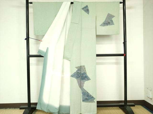 平和屋着物▼中国三大刺繍　スワトウ刺繍　汕頭刺繍　総刺繍　訪問着　鴛鴦花文　正絹　逸品　DABF3382op