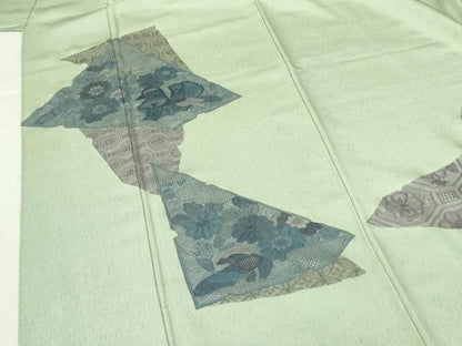 平和屋着物▼中国三大刺繍　スワトウ刺繍　汕頭刺繍　総刺繍　訪問着　鴛鴦花文　正絹　逸品　DABF3382op