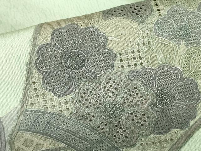 平和屋着物▼中国三大刺繍　スワトウ刺繍　汕頭刺繍　総刺繍　訪問着　鴛鴦花文　正絹　逸品　DABF3382op