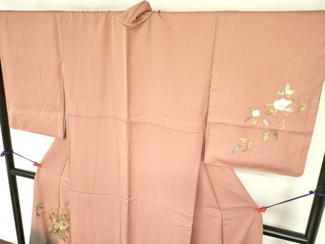 平和屋着物▼訪問着　飾花文　暈し染め　金銀彩　正絹　逸品　DABF3385op