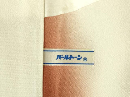 平和屋着物▼訪問着　飾花文　暈し染め　金銀彩　正絹　逸品　DABF3385op