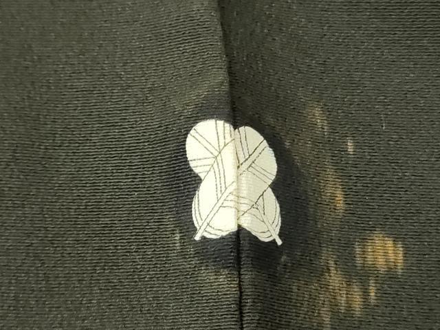 平和屋着物▼豪華黒留袖　松葉文　金彩　正絹　逸品　DABF3389op
