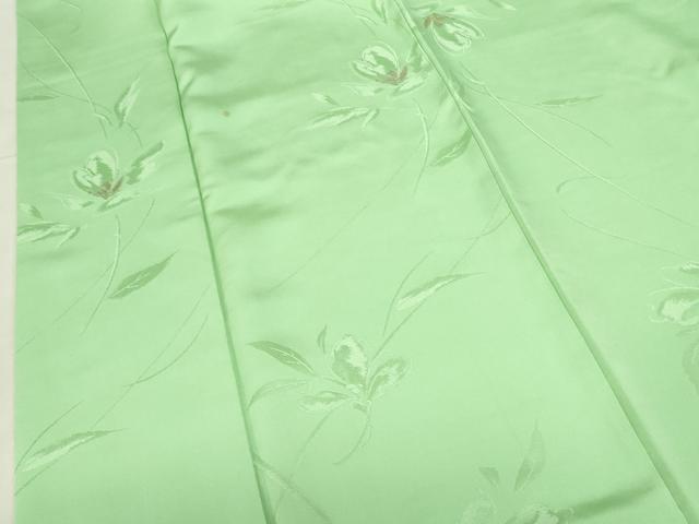平和屋着物▼上質な小紋　草花　金糸　正絹　逸品　DABF3420op