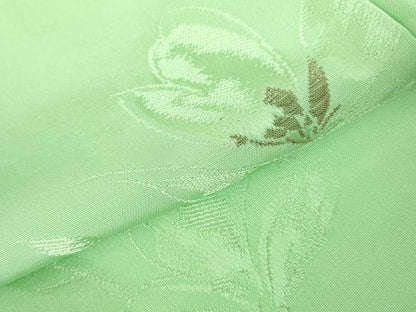 平和屋着物▼上質な小紋　草花　金糸　正絹　逸品　DABF3420op