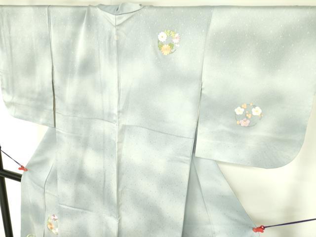 平和屋着物▼訪問着　総刺繍　花丸文　金糸　正絹　逸品　DABF3429op