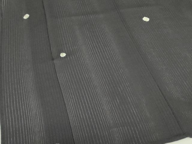 平和屋着物＊夏物　小紋　縦絽　絽縮緬　草花丸文　正絹　逸品　DABF3469op
