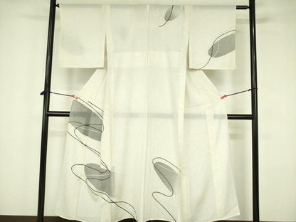 平和屋着物＊夏物　訪問着　絽　鹿の子　抽象文様　正絹　逸品　DABF3472op