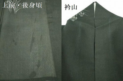 平和屋着物＊夏物　本場大島紬　夏大島　9マルキ　草花　正絹　逸品　DABF3474op