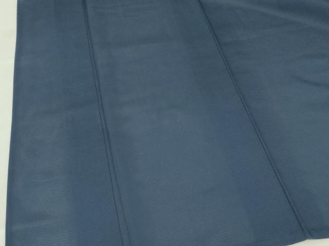 平和屋着物＊夏物　色無地　絽　濃藍色　正絹　逸品　DABF3478op