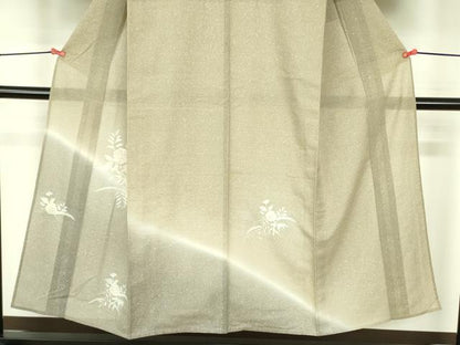平和屋着物＊夏物　中国三大刺繍　スワトウ刺繍　汕頭刺繍　総刺繍　訪問着　草花　暈し染め　正絹　逸品　未使用　DABF3483op