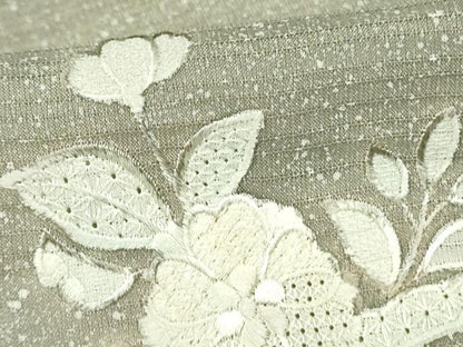 平和屋着物＊夏物　中国三大刺繍　スワトウ刺繍　汕頭刺繍　総刺繍　訪問着　草花　暈し染め　正絹　逸品　未使用　DABF3483op