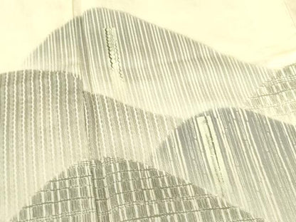 平和屋着物＊夏物　訪問着　紗　風景文　暈し染め　正絹　逸品　DABF3487op