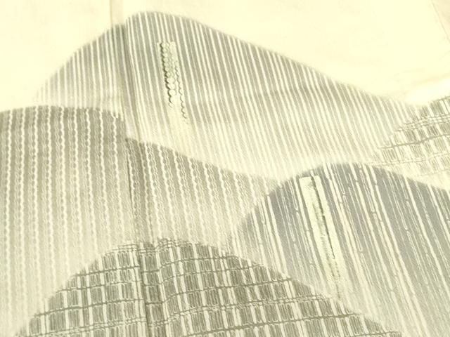平和屋着物＊夏物　訪問着　紗　風景文　暈し染め　正絹　逸品　DABF3487op