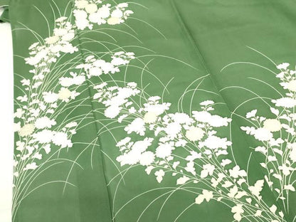 平和屋着物＊夏物　訪問着　絽　草花　正絹　逸品　DABF3488op
