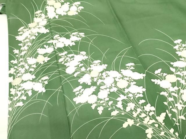 平和屋着物＊夏物　訪問着　絽　草花　正絹　逸品　DABF3488op
