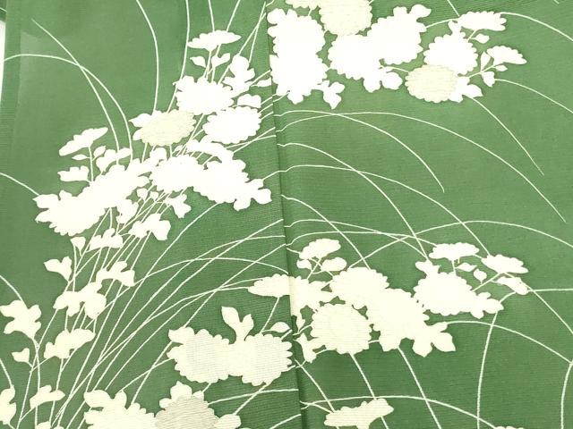平和屋着物＊夏物　訪問着　絽　草花　正絹　逸品　DABF3488op