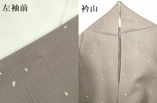 平和屋着物＊夏物　小紋　絽　箔散らし　さが美扱い　正絹　逸品　DABF3495op