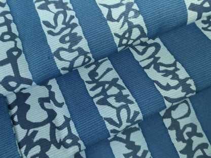 平和屋着物＊夏物　小紋　絽　いろは歌　洗える着物　DABF3496op