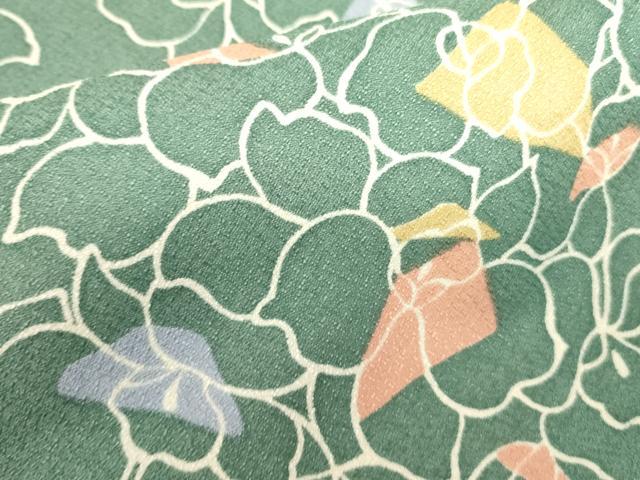 平和屋着物■小紋 草花 洗える着物 DABF3497op