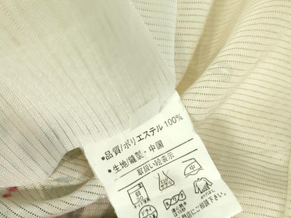 平和屋着物＊夏物　小紋　絽　舞桜　洗える着物　DABF3498op