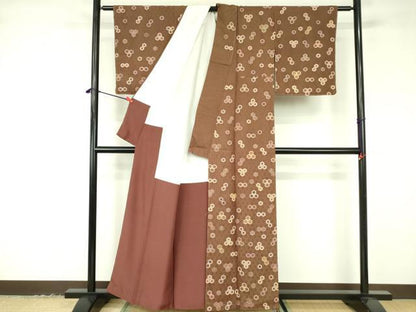 平和屋着物▼訪問着 駒刺繍 亀甲花文 正絹 逸品 DABF3512op