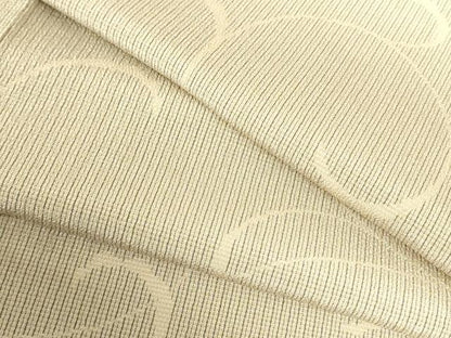 平和屋着物▽本塩沢　単衣　唐草文　正絹　逸品　DABF3539op