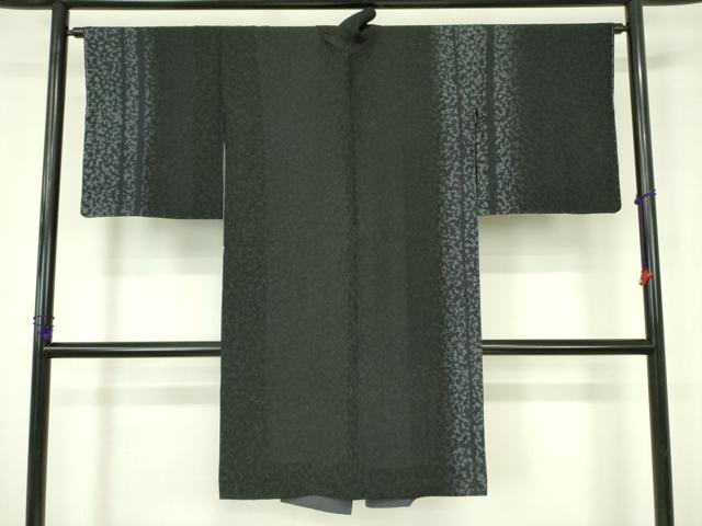 平和屋着物▽道中着　スリーシーズン　春夏秋　塵除け　草木文　ロング丈　正絹　逸品　DABF3559op