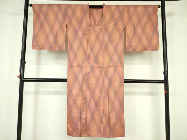 平和屋着物▽道行コート　スリーシーズン　春夏秋　塵除け　霞文　暈し染め　ロング丈　正絹　逸品　DABF3587op