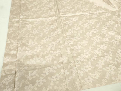 平和屋着物▽長羽織　スリーシーズン　春夏秋　塵除け　枝花文　灰桜色　正絹　逸品　未使用　DABF3588op